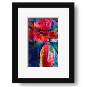 OOAK Flower Painting by Kathy Morton Stanion - Floral Fantasy 8